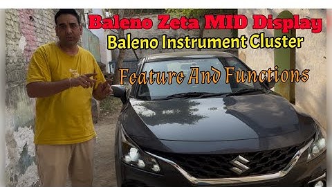 Maruti Baleno Zeta MID Display | Baleno Zeta Meter Cluster Features And Functions Explain In Details
