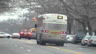 MTA Bus: 2012 New Flyer C40LF B103 #592 #520 & 2007 MCI D4500CL BM2 Buses #3337 at Flatlands Ave