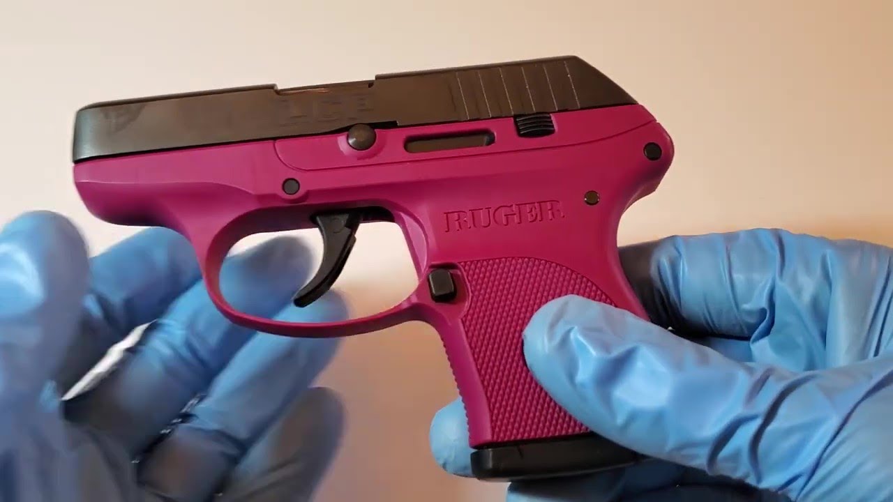 Ruger LCP .380 auto Raspberry grip - YouTube