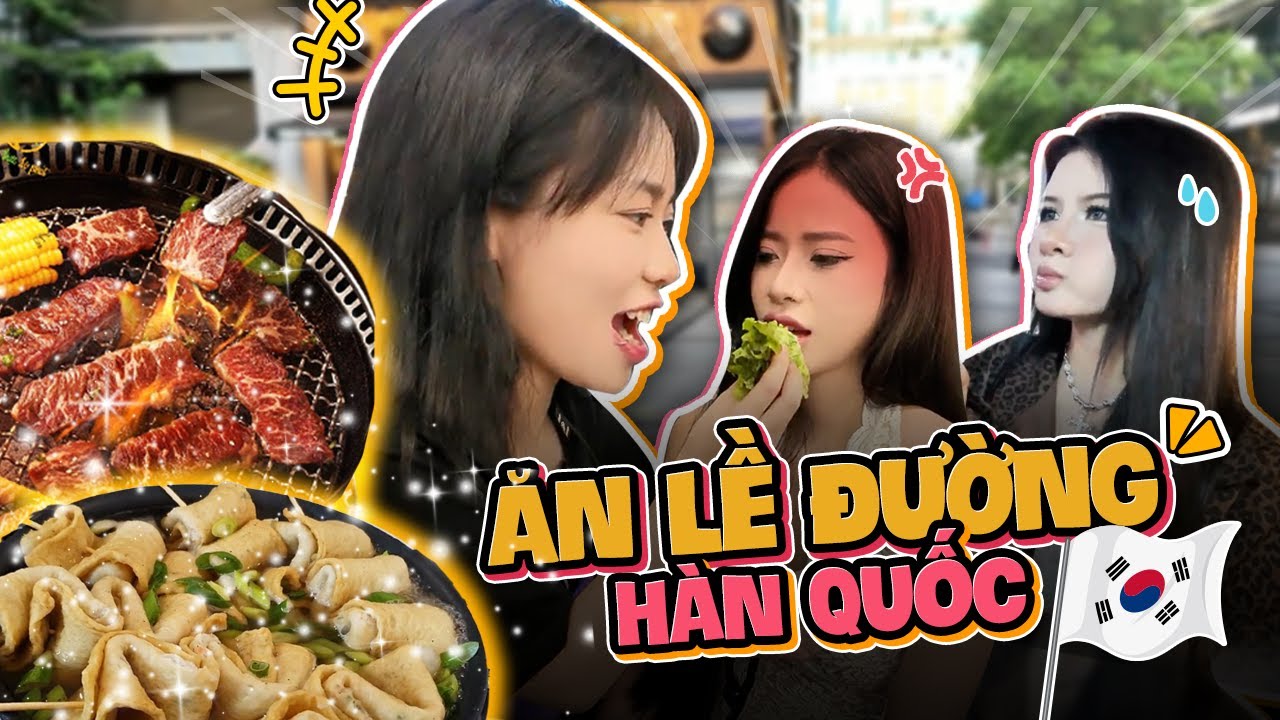 MisThy, Xuân Ca càn quét chợ đêm Hàn Quốc: bánh rán mật ong, xiên que ...