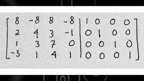 Menentukan Invers Matriks 4x4 Menggunakan Metode OBE (Aljabar Linear)