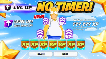*NO TIMER* Fortnite XP MAP How To LEVEL UP FAST in SIMPSONS SEASON! (EARN XP For BATTLE PASS!)