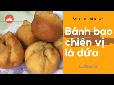 bánh bao chiên ngon ở hà nội 2022 Làm bánh bao chiên lá dứa giòn ngon|| ẩm thực miền Tây