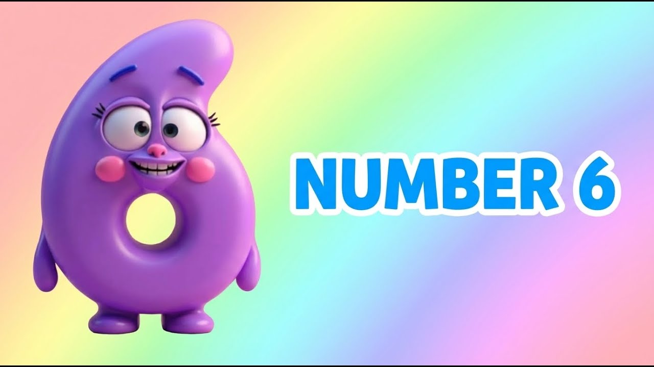 Number 6 | Learn Numbers for Toddlers | Counting Song for Kids - YouTube
