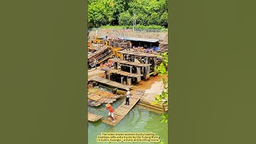 Behind the Drift: The Bamboo Raft Journey Begins on Land.