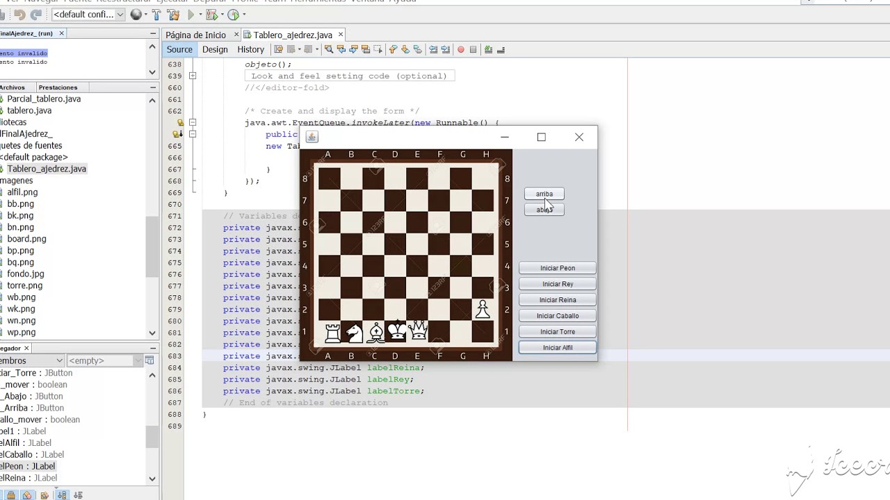 Como Hacer Un Tablero De Ajedrez En Java Netbeans