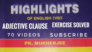 Adjective Clause Exercise Solved | Grammar | Relative Clause