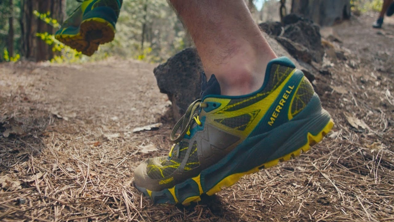 merrell agility peak flex trail running shoes