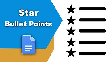 How to add star bullet points in google docs
