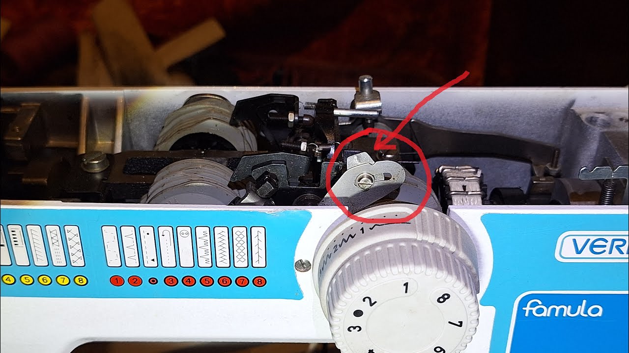 Как настроить прямую строчку на Veritas famula (8014/5091)Видео № 68 ...