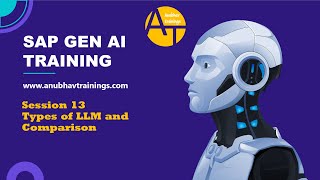 13 SAP Generative AI – Types of LLM (Large Language Models) | Understanding AI Models in SAP BTP