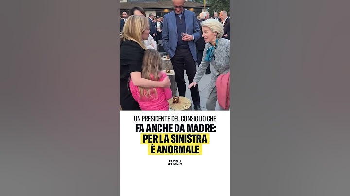 Il Presidente del Consiglio Giorgia Meloni fa anche da madre: Per la sinistra è anormale.