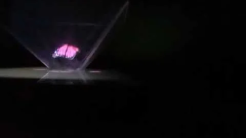 Butterfly Hologram video #3D view