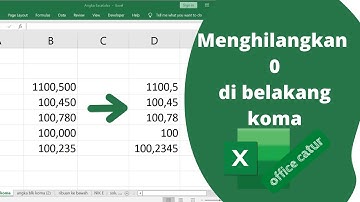 Cara Menghilangkan Angka Nol di Belakang Koma Excel