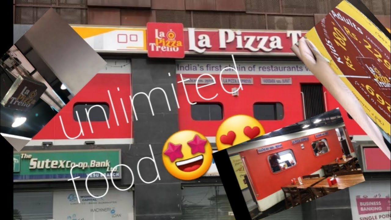 India’s first train theme pizza restaurant 😘😋 Unlimited food😍