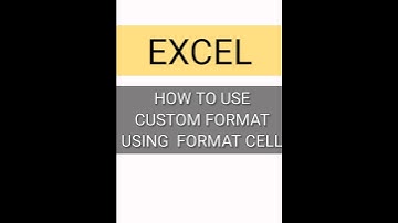 excel format cell, custom formating #msoffice #tricks #excel #exceltips #exceltricks #exceltech