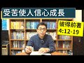 2024 06 08 彼得前書4 12 19 逐節講解 受苦使人信心成長 2024 06 08 彼得前書4 12 19 逐節講解 受苦使人信心成長