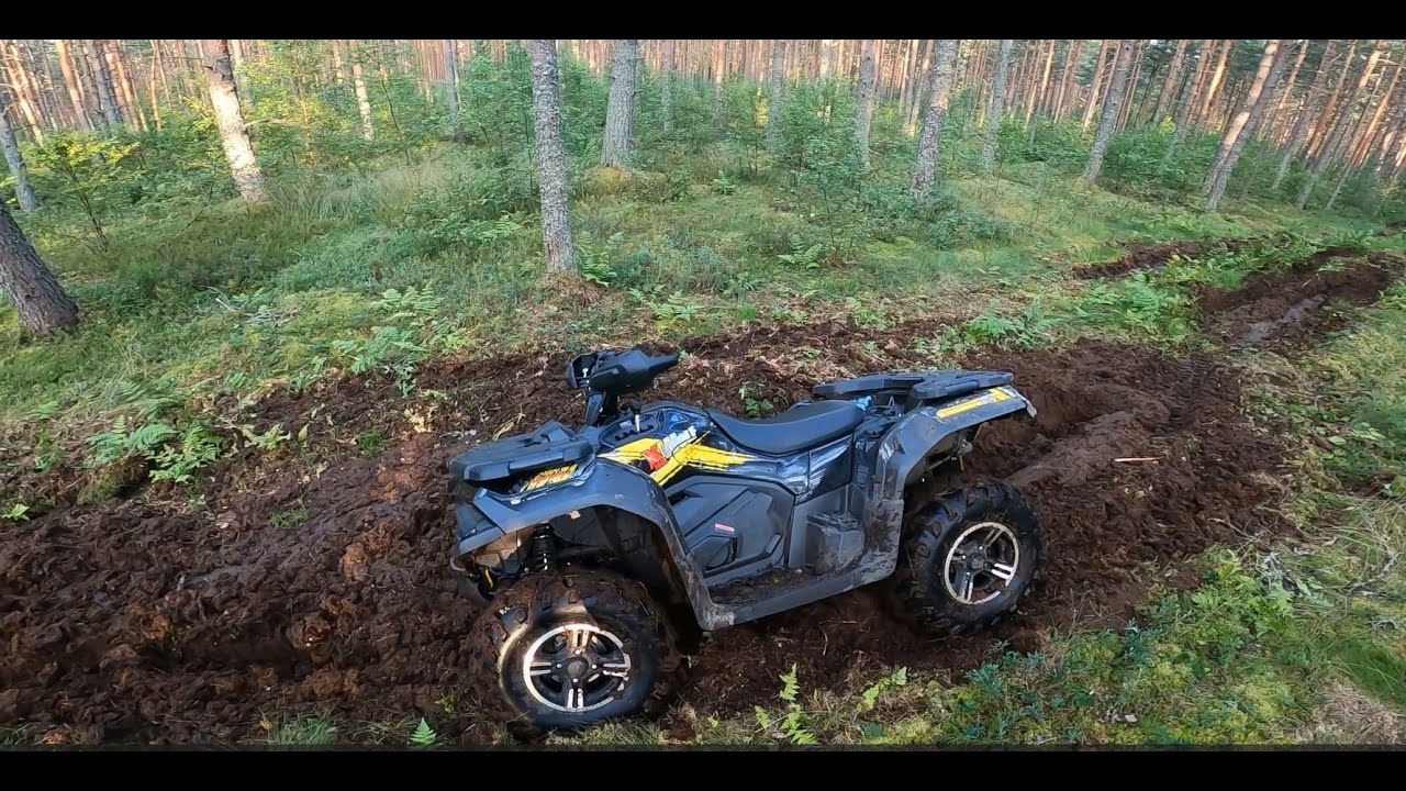 2025 Loncin XWolf 700L offroad in the mud, stock 