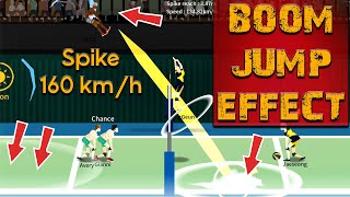 The Spike. Volleyball 3x3. Spike 160 km/h. BOOM Jump Effect.