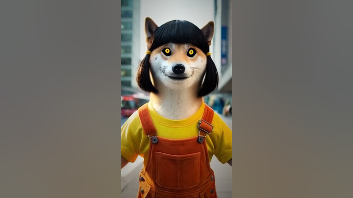 Cute dog became Squid Game Doll 😱💀 #dog # funny #cartoon .mp4