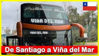 Viaje desde Santiago a Viña del Mar en bus 🇨🇱🚌