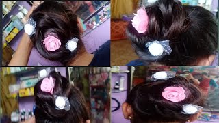 hair bun for baby girl || new hair style 2022 || hair style in 2 minutes only, new hair choti, bun