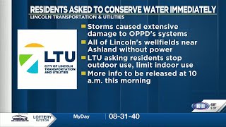 Lincoln's water supply impacted by Wednesday's severe weather (5:30 a.m. report)