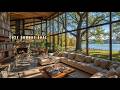 Cozy Indoor Jazz Living Room for Focus | Soft Jazz Music by the Fireplace to Work, Study &amp; Read