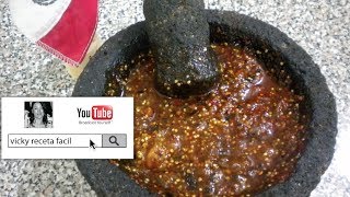 SALSA DE TOMATE ASADA | Vicky Receta Facil