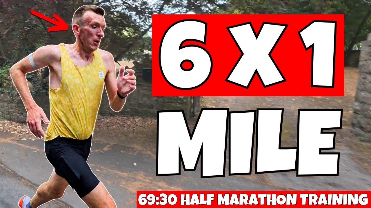 6X1 MILE AT 5:14 PACE! Am I Ready To Run Fast?! (69:30 Half Marathon Training Series)