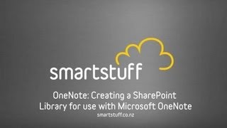 OneNote: Creating a SharePoint Library for use with Microsoft OneNote