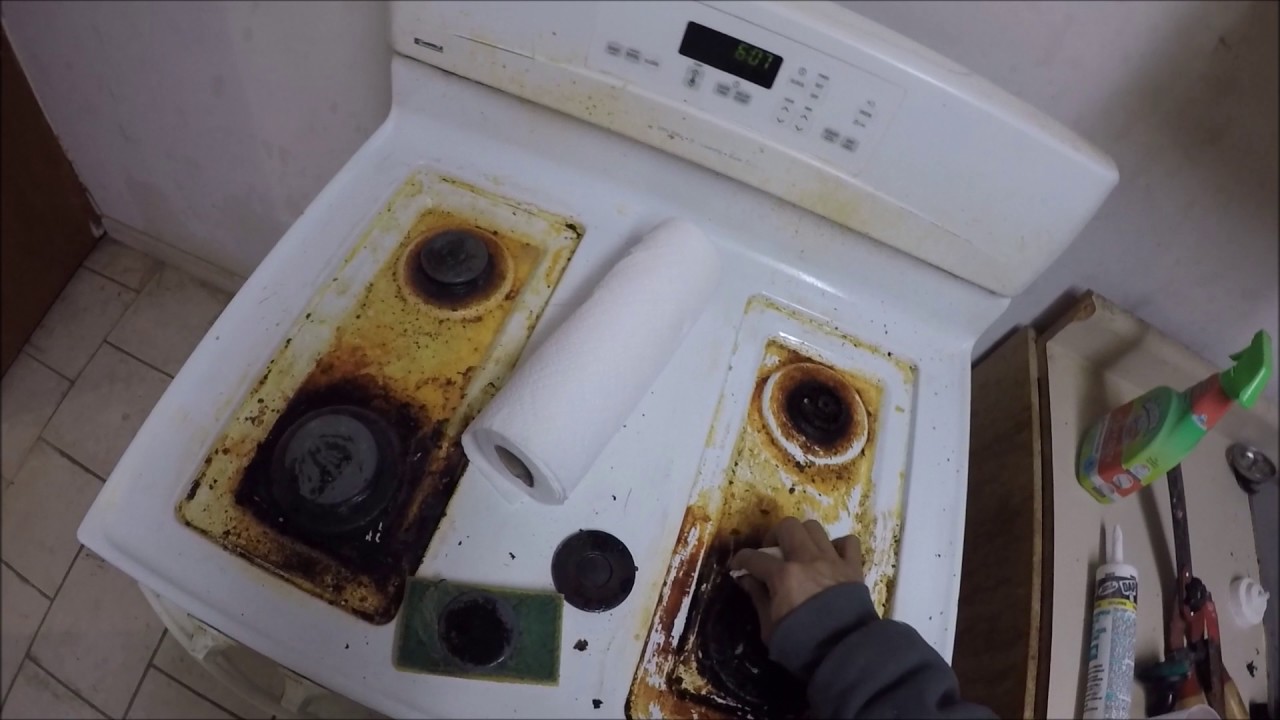 How To Remove And Clean A Greasy Stove Top With Steam Clean