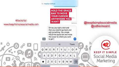 How to Use your iPhone space bar as a trackpad to move around big blocks of text. December 2018