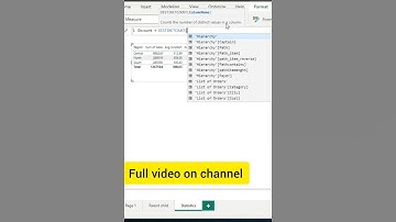 DISTINCTCOUNT  DAX Function in Power BI - Learning Power Bi 2023 #gokultech