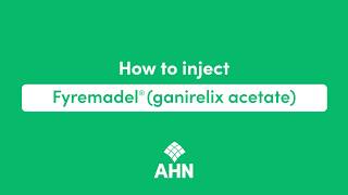 How to Inject Acetate Medication Instruction AHN