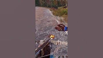 Подорвал КОНЯ на дороге #shorts #short #rust #раст