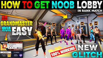 How To Get Noob Lobby In Rank Match 🔥😳 | Free fire Tips And Tricks