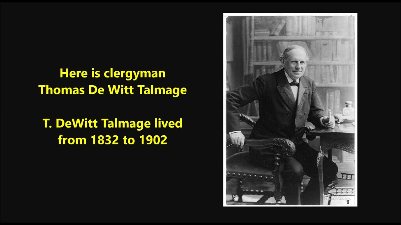 Watch Len Spencer "Talmage on Infidelity" Victor 2114 (1908) Reverend T. DeWitt Talmage sermon 78 rpm disc on YouTube Watch Len Spencer "Talmage on Infidelity" Victor 2114 (1908) Reverend T. DeWitt Talmage sermon 78 rpm disc on YouTube