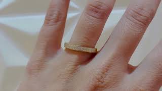 Video: AZALEA Diamond Ring 0.35 Yellow Gold