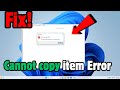 Fix Cannot copy item (The device has either stopped responding or has been disconnected)