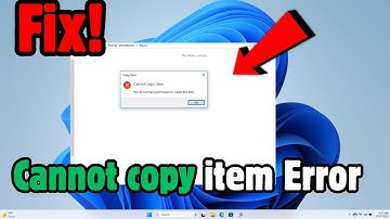 Fix Cannot copy item (The device has either stopped responding or has been disconnected)