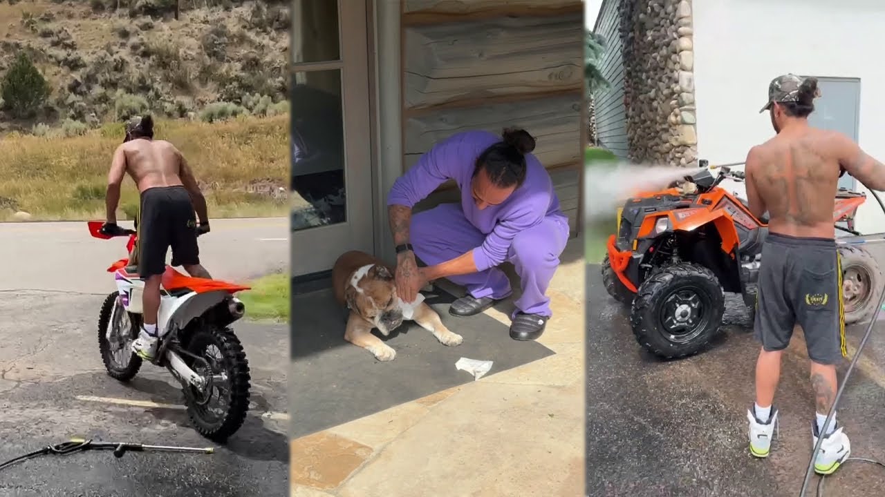 Lewis Hamilton & Roscoe enjoying their Summer Break 2025