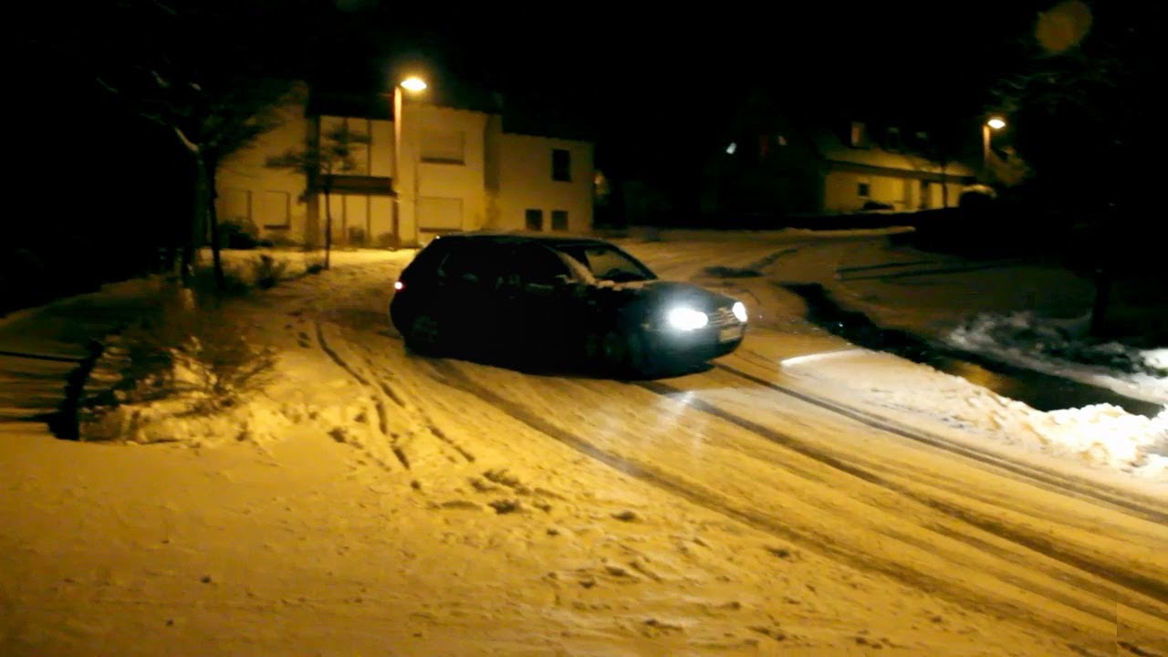 Golf 4 Snow Drift powerslide YouTube