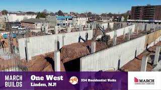 One West - Linden, NJ Apartments Construction Update November 2024 - Mordevco & March Construction