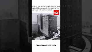 In 1930, the Indiana Bell building was rotated 90 degrees