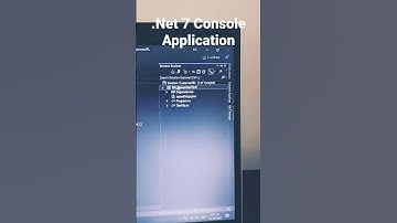 .Net 7 Console Application