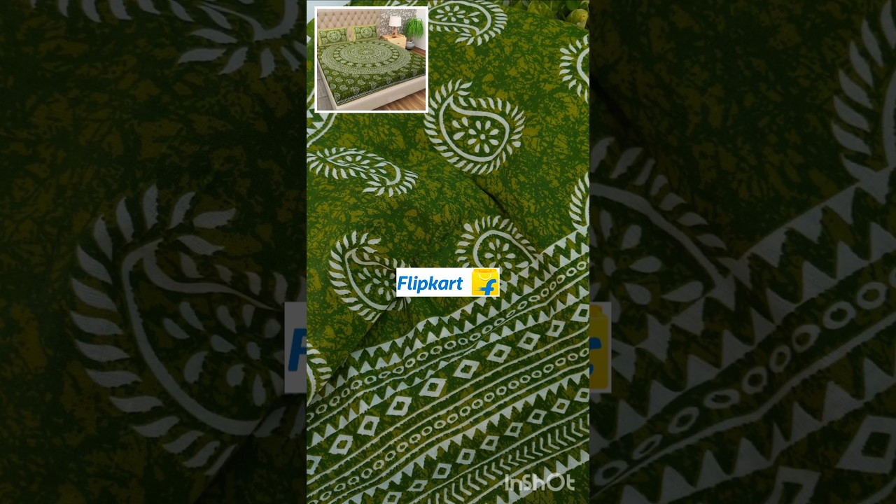 Flipkart Bed Sheet Review 🌸 