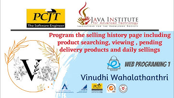 Web Project Task 50 | 1st Year | Java Institute | Vinudhi Wahalathanthri