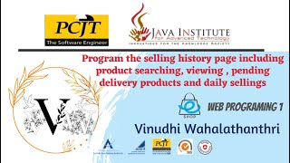 Web Project Task 50 | 1st Year | Java Institute | Vinudhi Wahalathanthri Net Worth