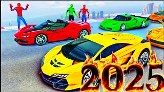GTA V Mods SPIDER-MAN's Extreme Car Racing Challenge with Stunning Superbikes, Boats and Planes screenshot 5